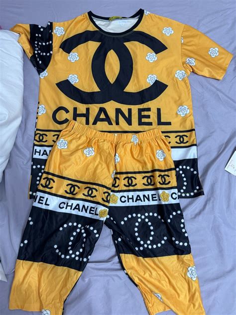 chanel pajamas set|Chanel pj set.